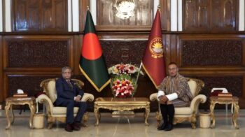 রাষ্ট্রপতির সঙ্গে ভুটানের প্রধানমন্ত্রীর সাক্ষাৎ