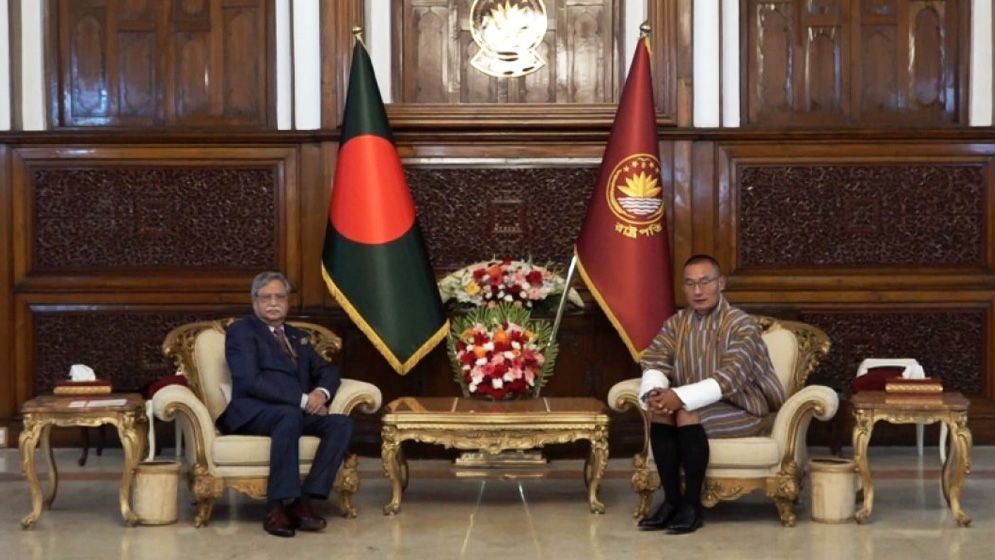 রাষ্ট্রপতির সঙ্গে ভুটানের প্রধানমন্ত্রীর সাক্ষাৎ